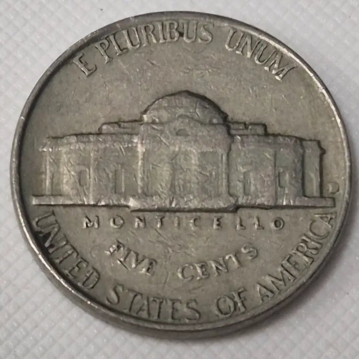 [BUNJANG] 1958 United States 5 Cent Coin / 1958년 미국 5센트 동전 zk-3873