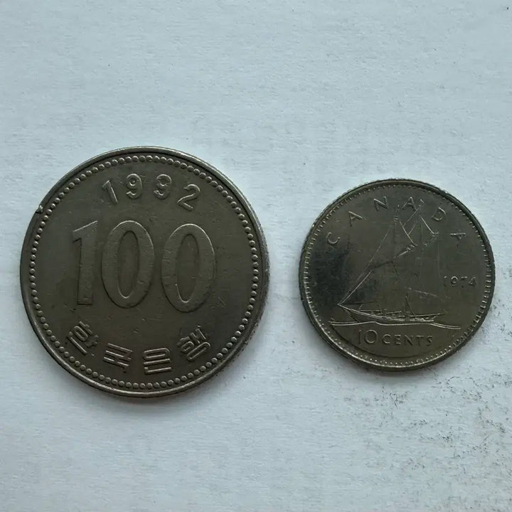 [BUNJANG] 1974 Canada 10 Cent Coin / 1974년 캐나다 10센트 동전 S3550