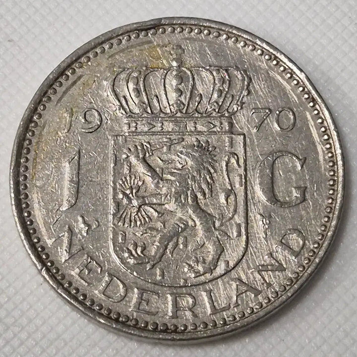 [BUNJANG] 1970 Netherlands 1 Guilder Coin / 1970년 네덜란드 1굴덴 동전 zk-3885