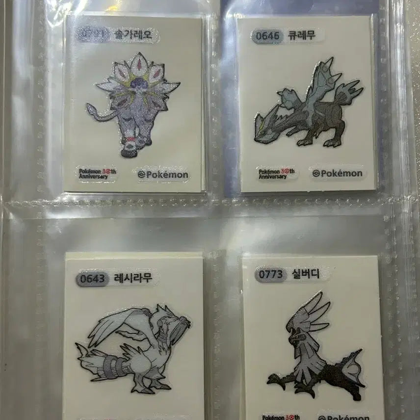 [BUNJANG] Pokemon 30th Anniversary Sticker Collection (31 Types) / 포켓몬 30주년 띠부실 31종