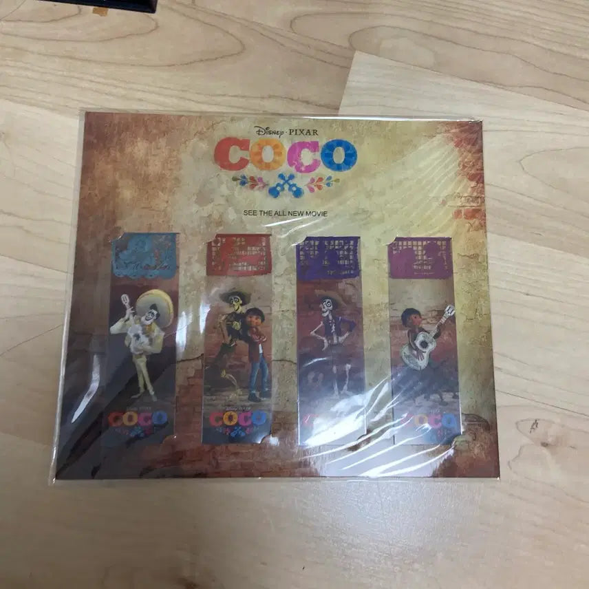 [BUNJANG] Disney Pixar Coco Movie Goods Bookmarks (Set of 4) / 디즈니 픽사 코코 영화 굿즈 책갈피