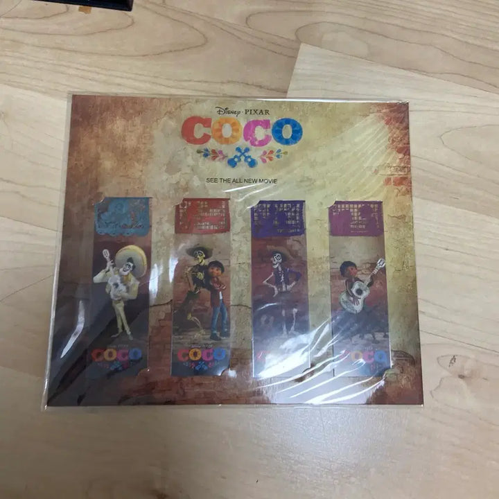 [BUNJANG] Disney Pixar Coco Movie Goods Bookmarks (Set of 4) / 디즈니 픽사 코코 영화 굿즈 책갈피