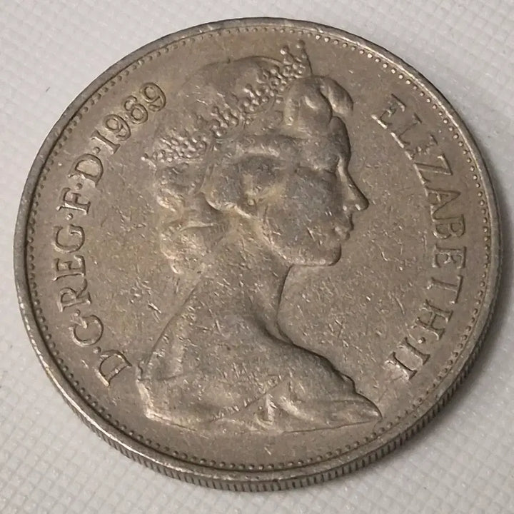 [BUNJANG] 1969 United Kingdom 10 Pence Coin / 1969년 영국 10펜스 동전 zk-3896