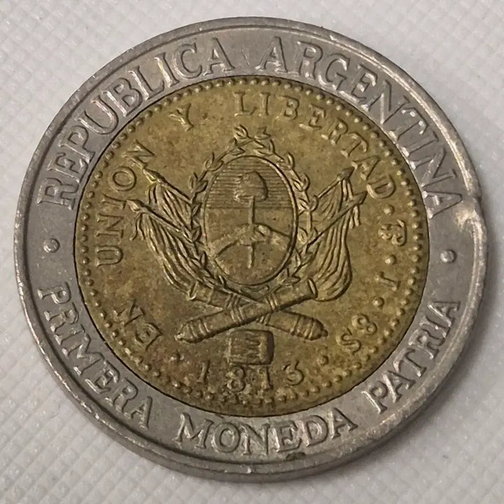 [BUNJANG] 1994 Argentina 200th Anniversary 1 Peso Coin / 1994년 아르헨티나 최초의 국화 200주년 1페소 동전 zk-3897