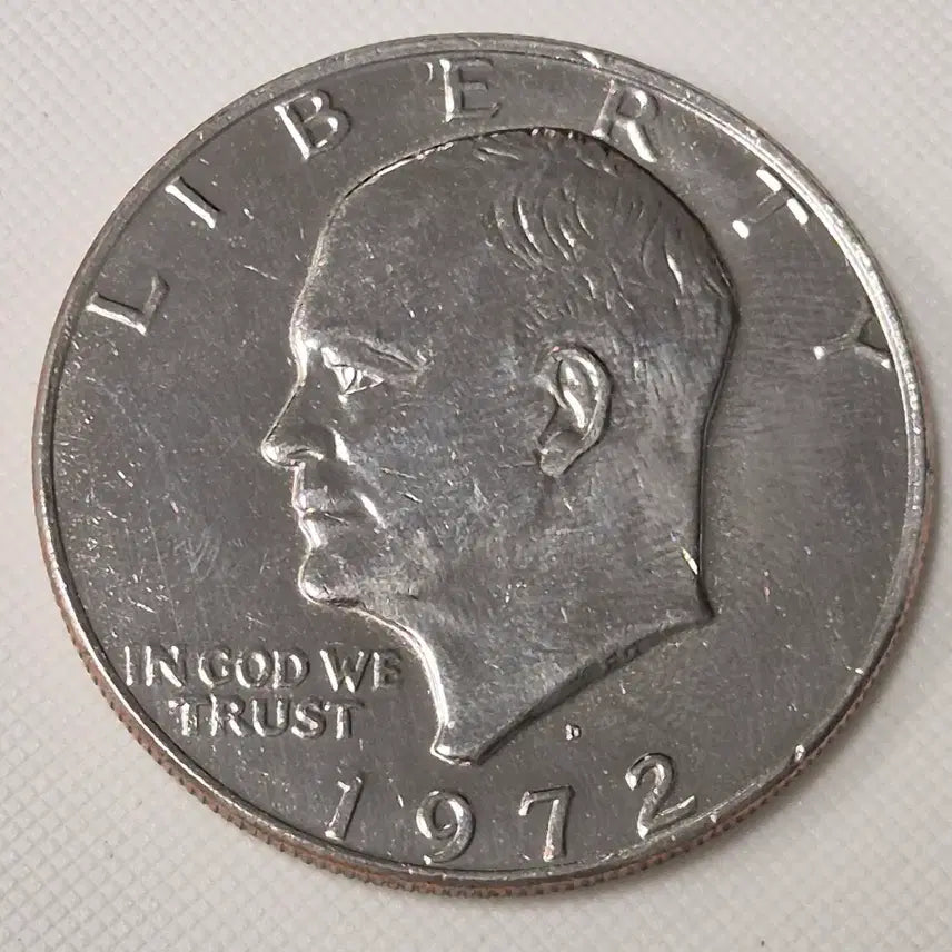 [BUNJANG] 1972 Eisenhower Dollar Coin / [대형] 1972년 미국 아이젠하워 달러 동전 zk-3900