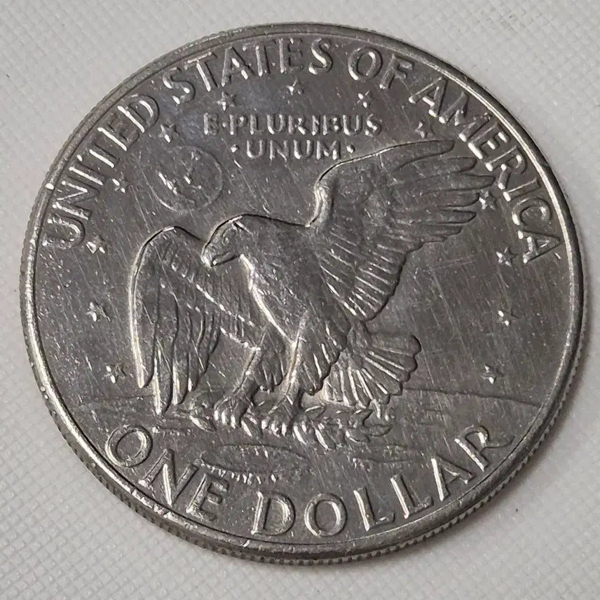 [BUNJANG] 1972 Eisenhower Dollar Coin / [대형] 1972년 미국 아이젠하워 달러 동전 zk-3900