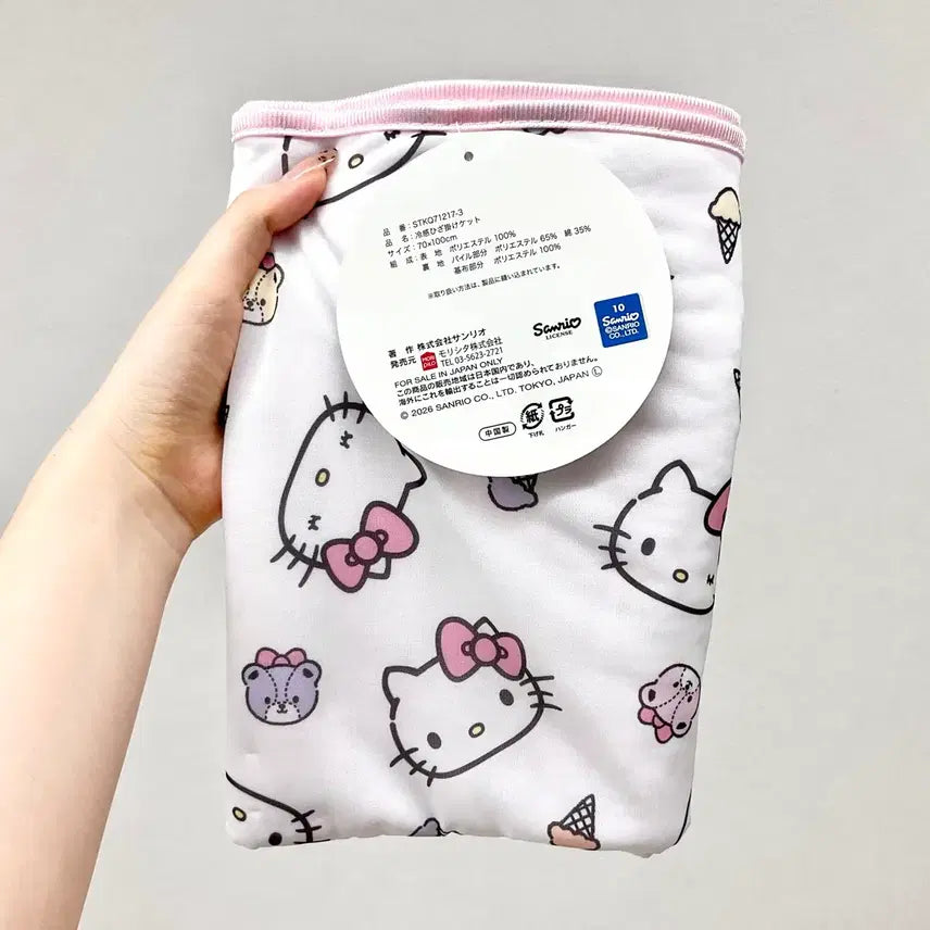 [BUNJANG] Sanrio Hello Kitty Cool Fabric Summer Knee Blanket 70x100cm / 일본정품 헬로키티 쿨원단 여름용 무릎담요 70x100cm