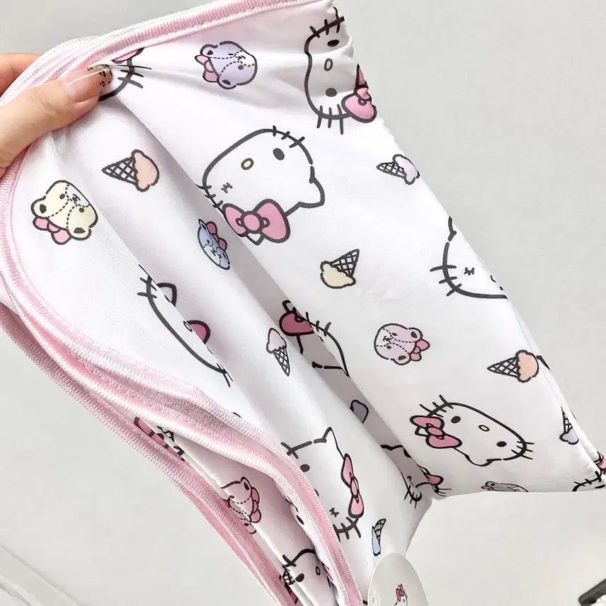 [BUNJANG] Sanrio Hello Kitty Cool Fabric Summer Knee Blanket 70x100cm / 일본정품 헬로키티 쿨원단 여름용 무릎담요 70x100cm