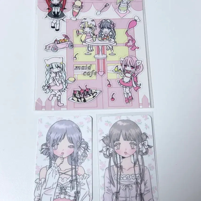 [BUNJANG] Nyal Sticker Rose Mellie Club Photocard Set / 냘스티커 + 로즈멜리클럽 포토카드 세트