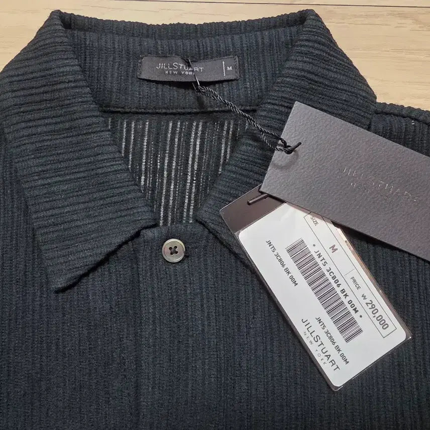 [BUNJANG] JILLSTUART NEW YORK Rib Texture Collar Knit (Size M) / 질스튜어트 뉴욕 립 텍스처 카라 니트 M 100-103 정가 29만원