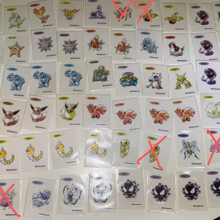[BUNJANG] Pokemon 30th Anniversary Artwork Stickers (Tti-bbu-seal) / 포켓몬 30주년 아트워크 띠부씰 판매 (번장 판매중 최저가로 네고O)