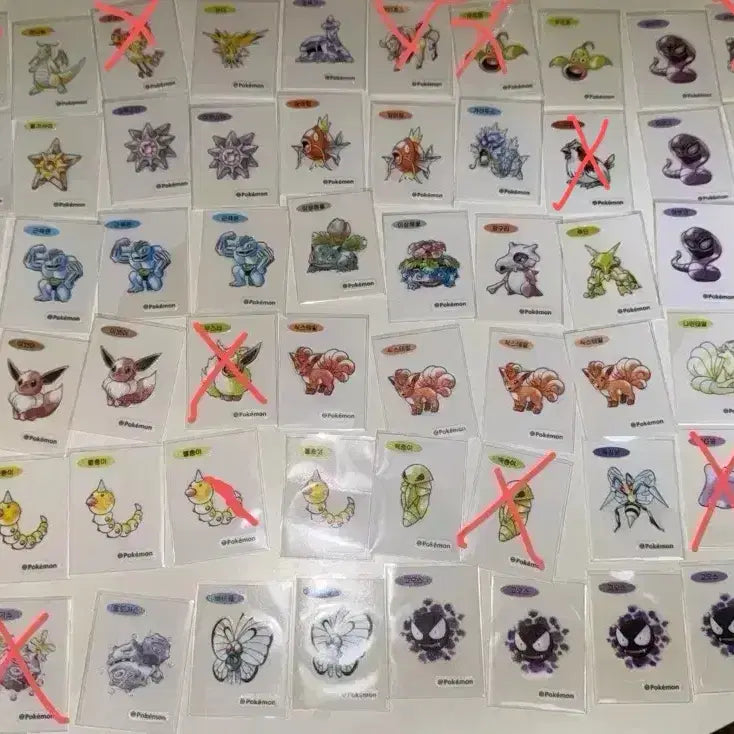 [BUNJANG] Pokemon 30th Anniversary Artwork Stickers (Tti-bbu-seal) / 포켓몬 30주년 아트워크 띠부씰 판매 (번장 판매중 최저가로 네고O)