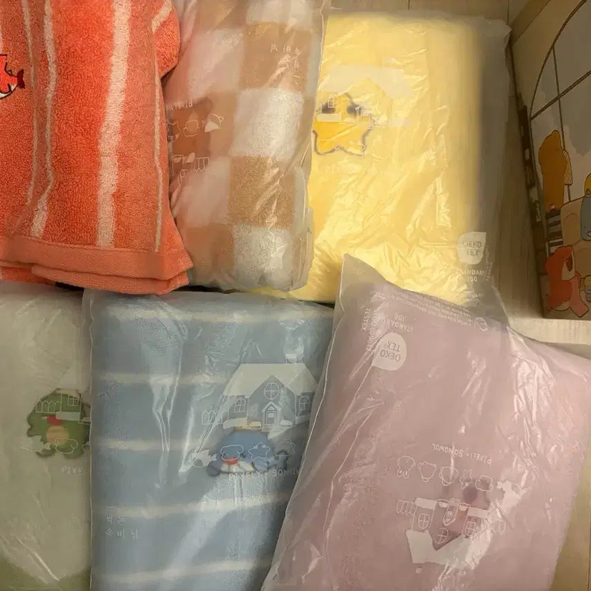 [BUNJANG] Pixelí 10th Anniversary Pop-up Songwol Towel Set / 픽셀리 10주년 팝업 송월타올 세트 판매