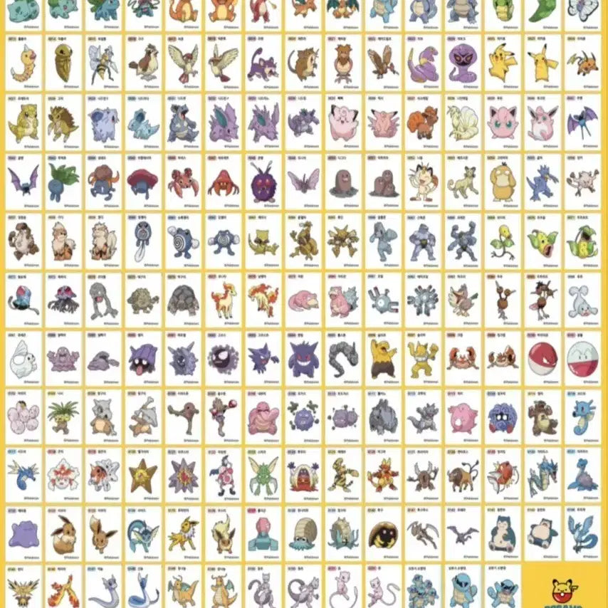 [BUNJANG] Pokemon Stickers (Various Sets) / 포켓몬스터 띠부씰 163종 151종 100종 전종 구매합니다