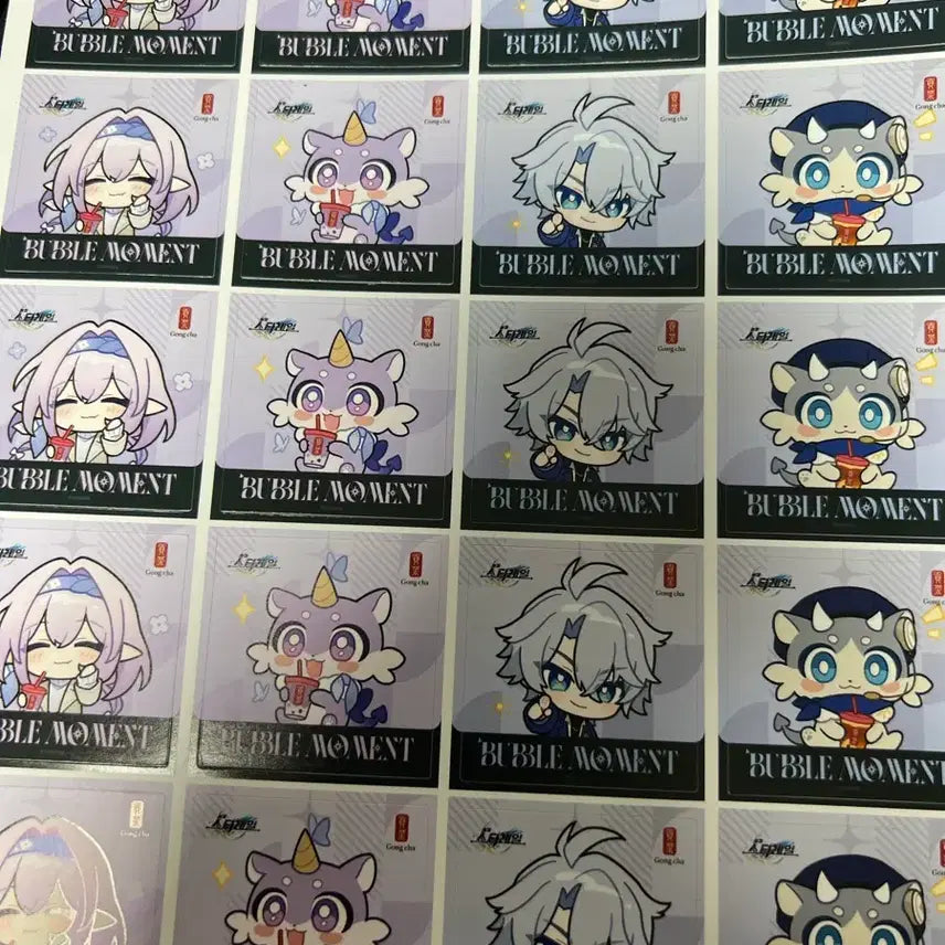 [BUNJANG] Honkai: Star Rail Paimon Castoris Sticker Set (20 pieces) / 붕스 공차 파이논 카스토리스 스티커 1장(20개) 일괄