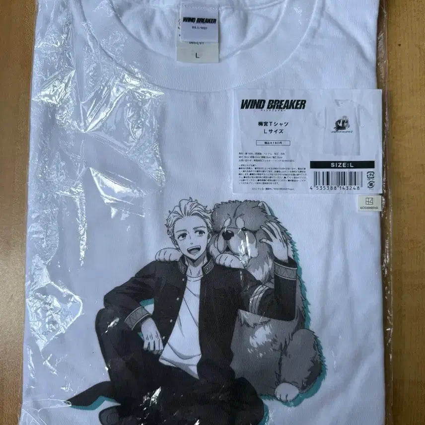 [BUNJANG] Wind Breaker Hajime Umemiya T-Shirt (L) Unused / 윈드브레이커 우메미야 하지메 반팔 티셔츠 L사이즈 미사용