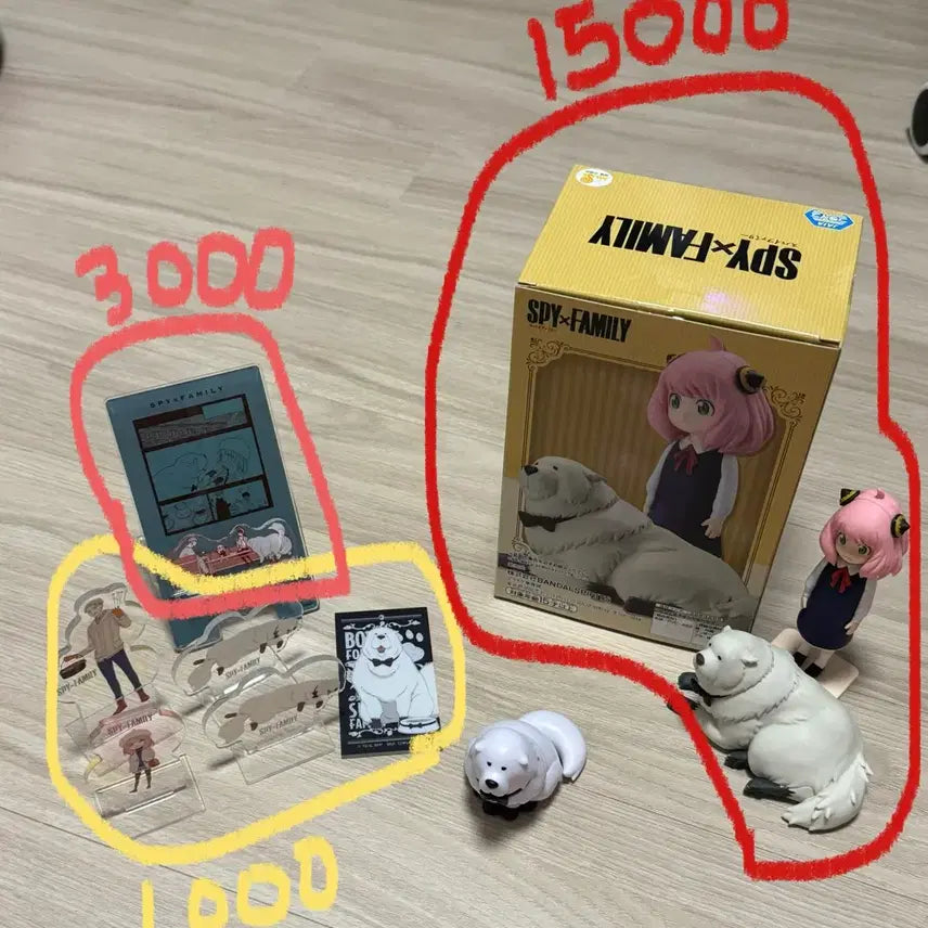 [BUNJANG] Spy x Family Figure Acrylic Stand / 스파이패밀리 피규어 아크릴 스텐드 판매