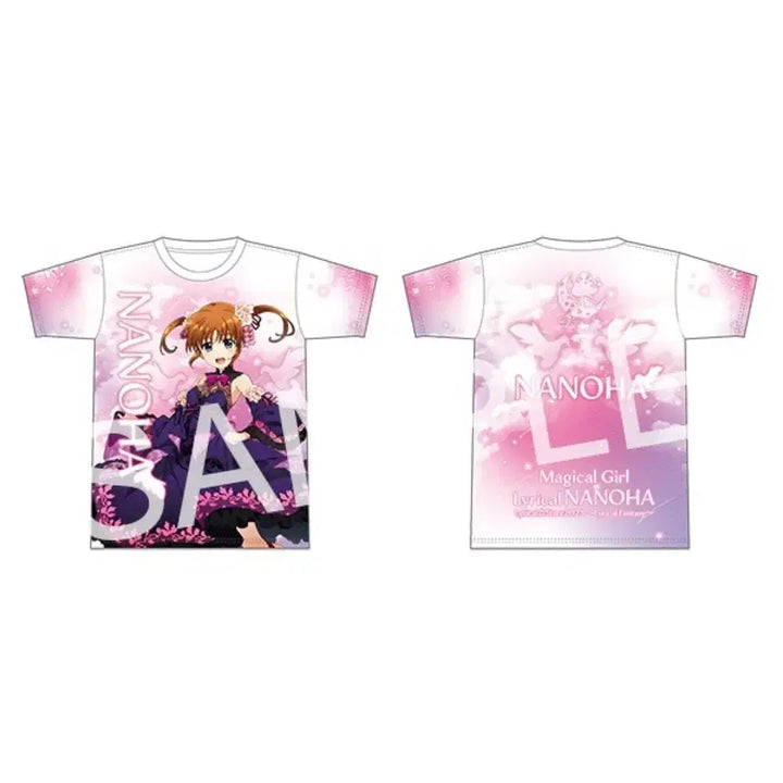 [BUNJANG] Magical Girl Lyrical Nanoha Lyrical Fantasy Ver. Full Graphic T-Shirt / 마법소녀 리리컬 나노하 풀그래픽 티셔츠