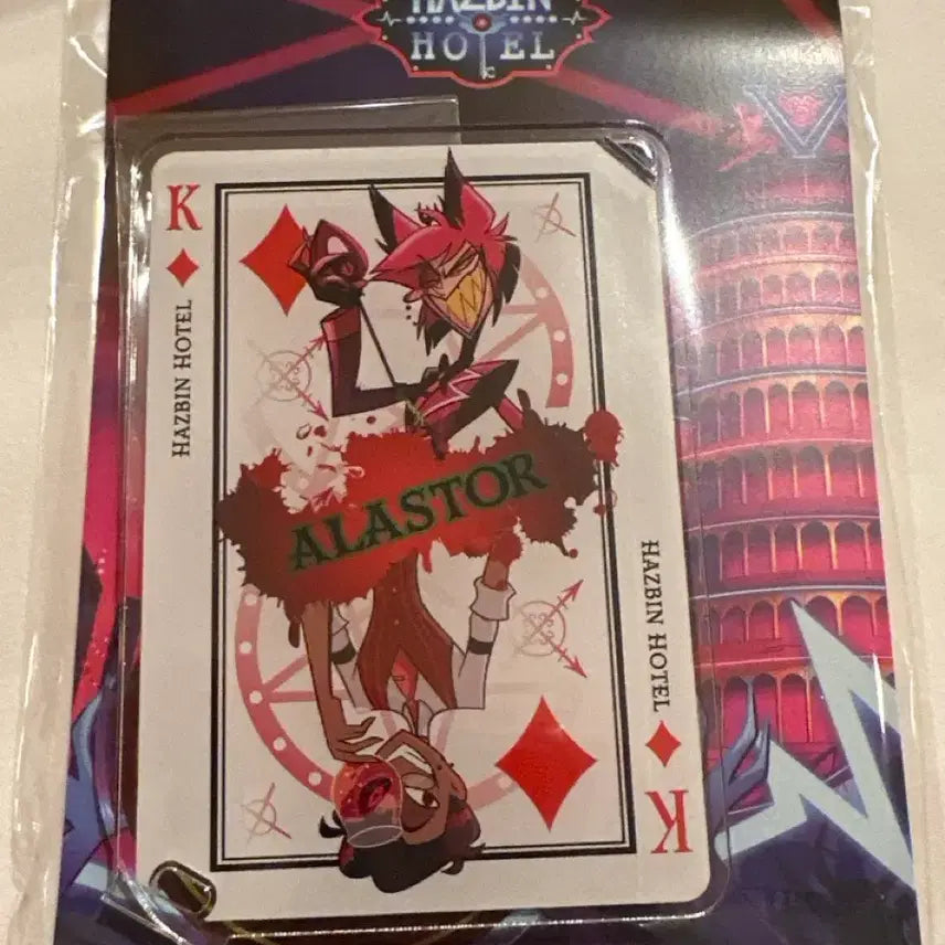 [BUNJANG] Hazbin Hotel Alastor Card Acrylic Stand / 해즈빈 호텔 앨러스터 카드 아크릴