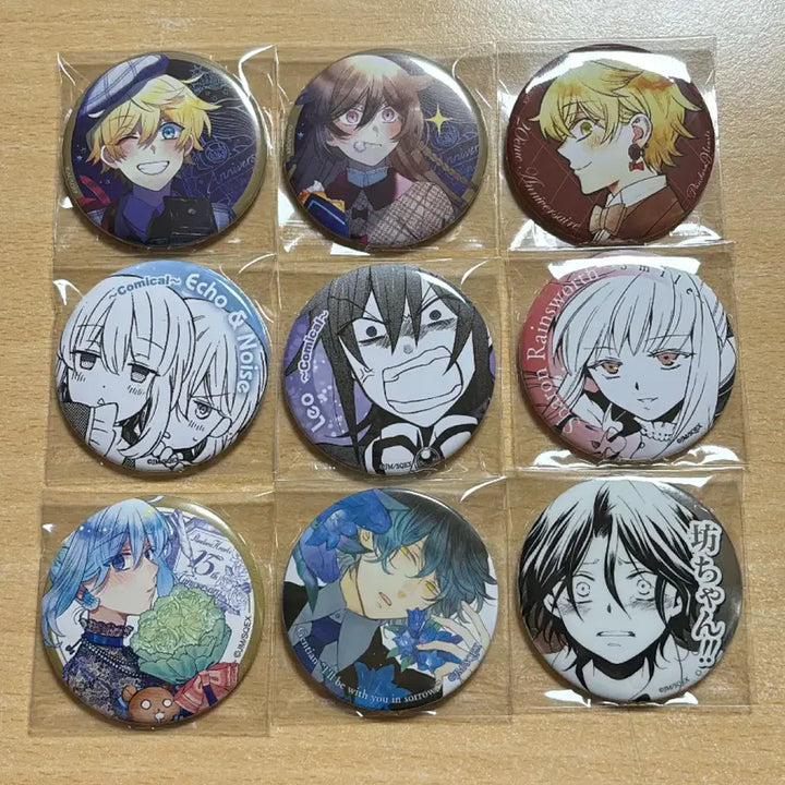 [BUNJANG] Pandora Hearts Oz Vessalius Gilbert Nightray Alice Carroll Echo Leo Sharon Can Badge Set / 판도라 하츠 오즈 앨리스 길버트 에코 리오 샤론 캔뱃지 쿠지