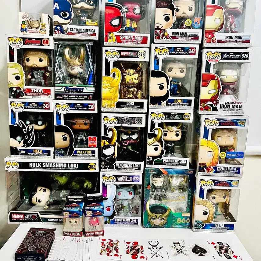 [BUNJANG] Funko Pop Marvel Collection (17 types) + Loki Nendoroid + Loki Figure + Marvel Trump Cards / 마블 펀코팝 17종 + 로키 넨도 + 로키 피규어 + 마블 트럼프카드