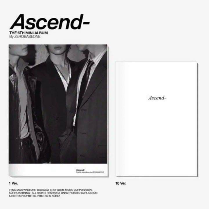 [BUNJANG] ZEROBASEONE Ascend Album 1 Ver. Sealed / 제로베이스원 Ascend 앨범 1 Ver. 미개봉