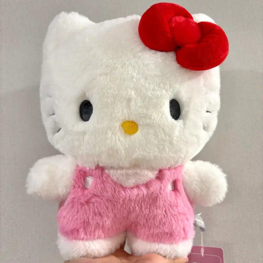 [BUNJANG] Sanrio Hello Kitty Fluffy Standing Medium Plush (New) / 정품 산리오 헬로키티 복실복실 스탠딩 중형 인형 (새상품)