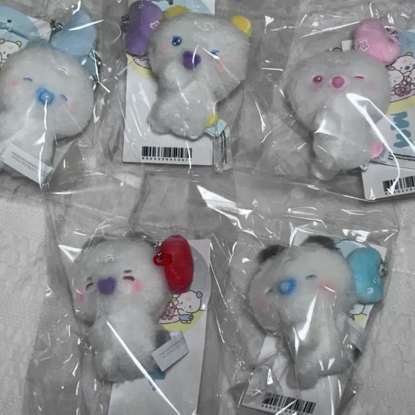 [BUNJANG] Playie Baby Mmemimu Mobile Charm Keyring Bundle Set (Sealed) / 미개봉 일괄 베이비 므메미무 모바일 참 키링 플레이브 양도