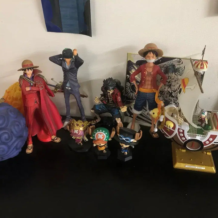 [BUNJANG] One Piece Devil Fruit Sunny Go Zoro Luffy Figure Bundle Set / 원피스 악마의 열매 써니호 조로 루피 피규어 일괄