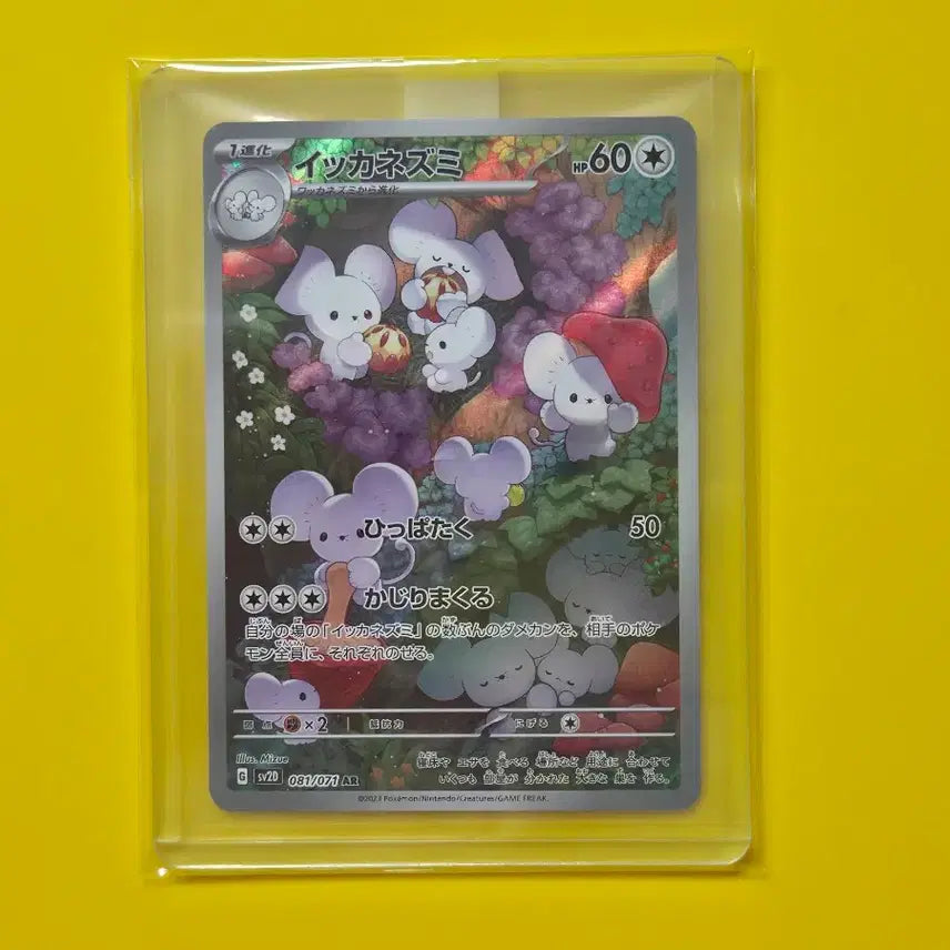 [BUNJANG] Pokemon Card Clay Burst Familiage Ikanezumi AR Japanese Edition / 포켓몬카드  클레이 버스트 파밀리쥐 이카네즈미ar 일본판