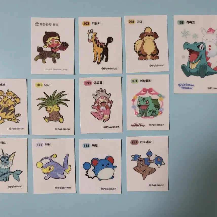 [BUNJANG] Cookie Run Pokemon Bread Stickers / 쿠키런 포켓몬스터 띠부씰 판매