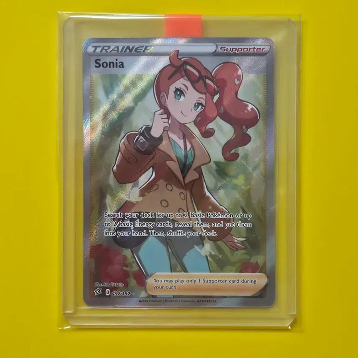 [BUNJANG] Pokemon Card Sonia Full Art Holo Trainer North American Edition / 포켓몬카드 소니아 풀아트 홀로그램 트레이너 북미판