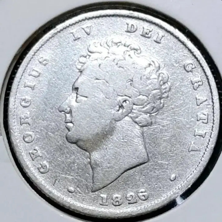 [BUNJANG] Great Britain 1826 George IV 1 Shilling Silver Coin / [은화]영국 1826년 조지4세 1실링.외국주화 화폐 동전 주화