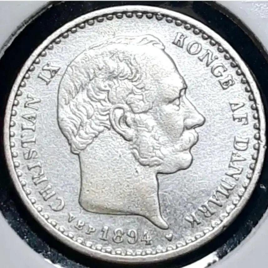 [BUNJANG] 1894 Denmark 10 Ore Silver Coin (Uncirculated) / [은화] 덴마크 미사용- 1894년 10오레.외국주화 주화 화폐 동전