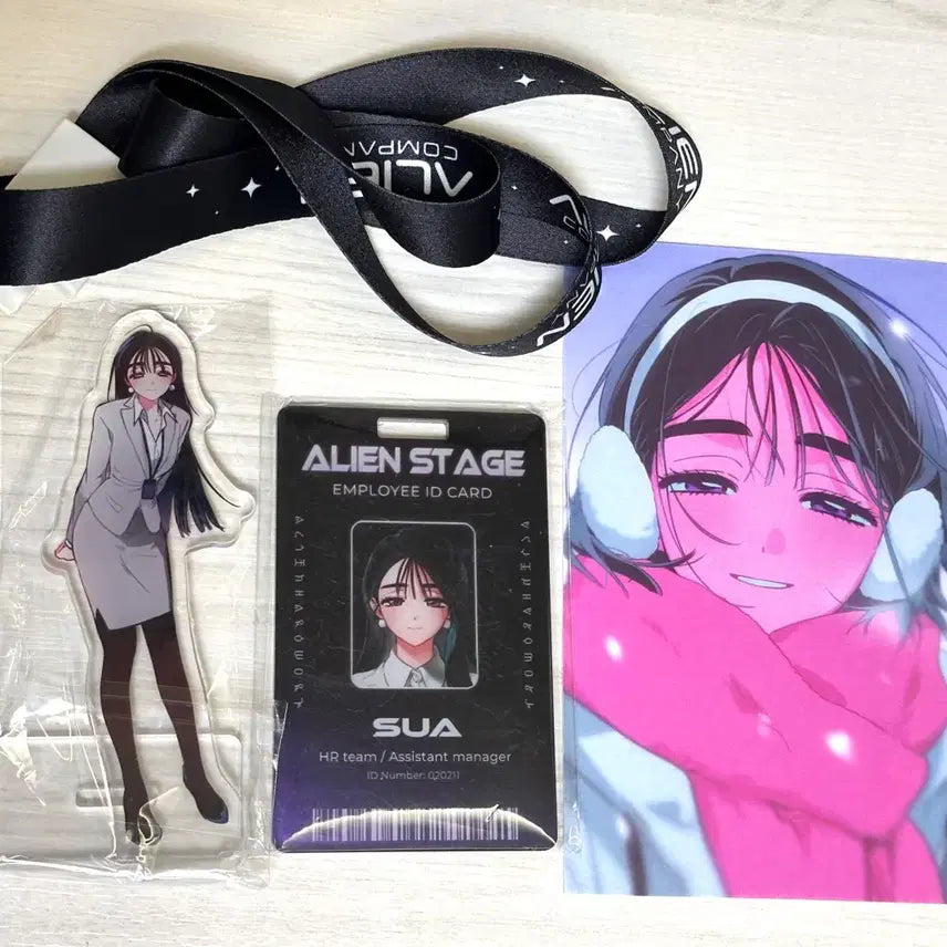 [BUNJANG] A-Stage Sua Lubya Acrylic Stand, Name Tag, Postcard Bundle Set / 에이스테 수아 루비야 루비아님 굿즈 판매합니다 lubya