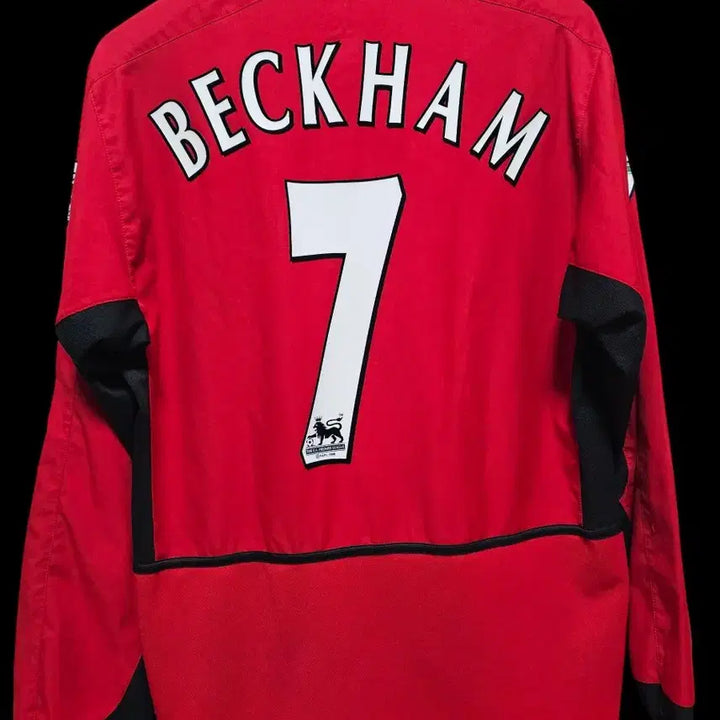 [BUNJANG] Manchester United 02-04 Long Sleeve Jersey Beckham / 02-04 맨체스터 유나이티드 유니폼 긴팔 베컴 마킹