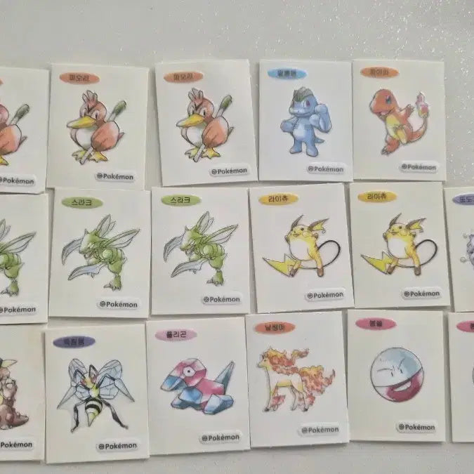 [BUNJANG] Pokemon 30th Anniversary Old Image Sticker Collection / 포켓몬 30주년 옛날이미지 띠부씰 판매