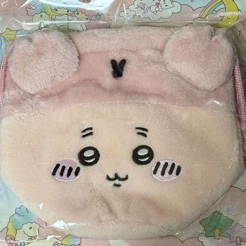 [BUNJANG] Chiikawa Crab Drawstring Pouch Face Pouch / 치이카와 카니 조리개 복조리 조리개 페이스 파우치