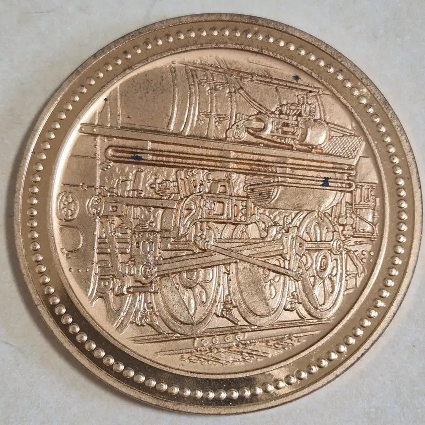 [BUNJANG] 1972 Japan Railway 100th Anniversary Commemorative Medal - D51 Steam Locomotive / 1972년 일본 철도 100주년 기념 증기기관차&