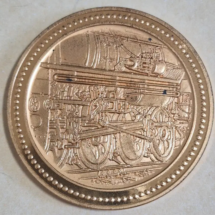 [BUNJANG] 1972 Japan Railway 100th Anniversary Commemorative Medal - D51 Steam Locomotive / 1972년 일본 철도 100주년 기념 증기기관차&