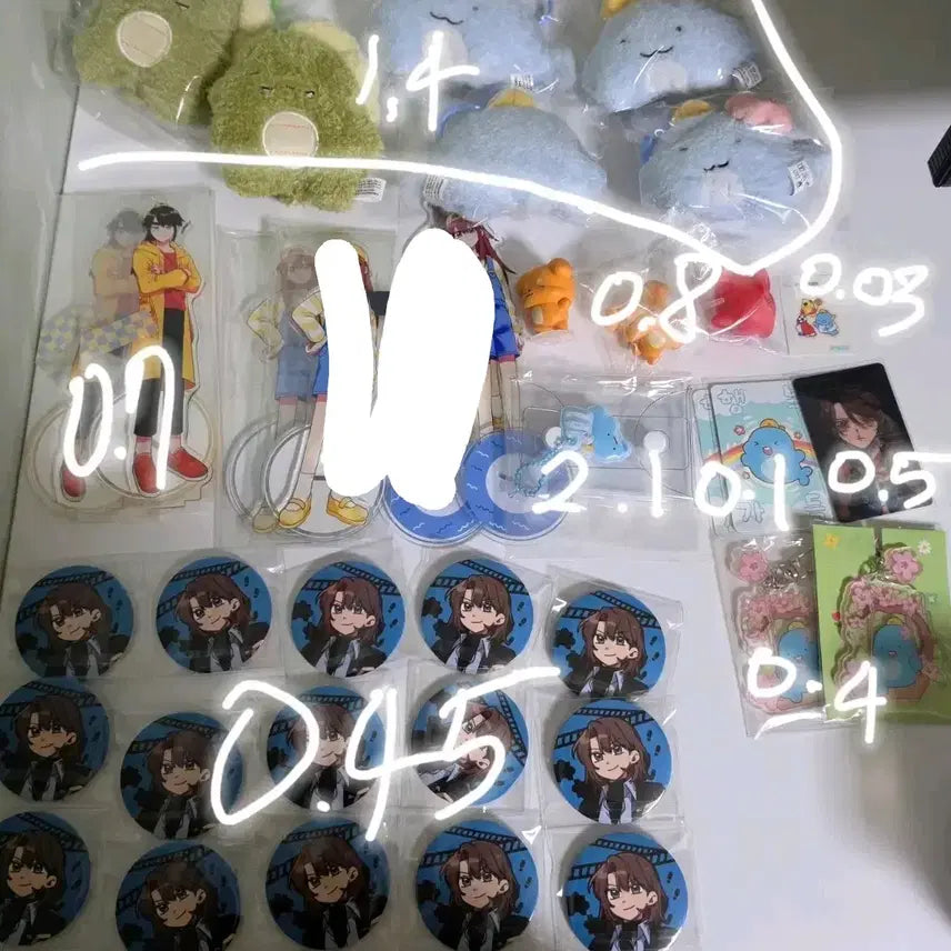 [BUNJANG] Jamddal Pixelly Acrylic Stand Figure Keychain Dinosaur Misuban Can Badge Soft Keychain Figure / 잠뜰 픽셀리 아크릴스탠드 인형키링 공룡 미수반 캔뱃지 말랑키링 피규어