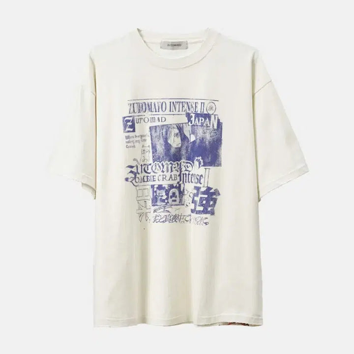 [BUNJANG] Zutomayo Intense Zombie Tour Goods White T-Shirt XL / 즛토마요 인텐스 좀비투어 굿즈 화이트 티셔츠 XL 판매