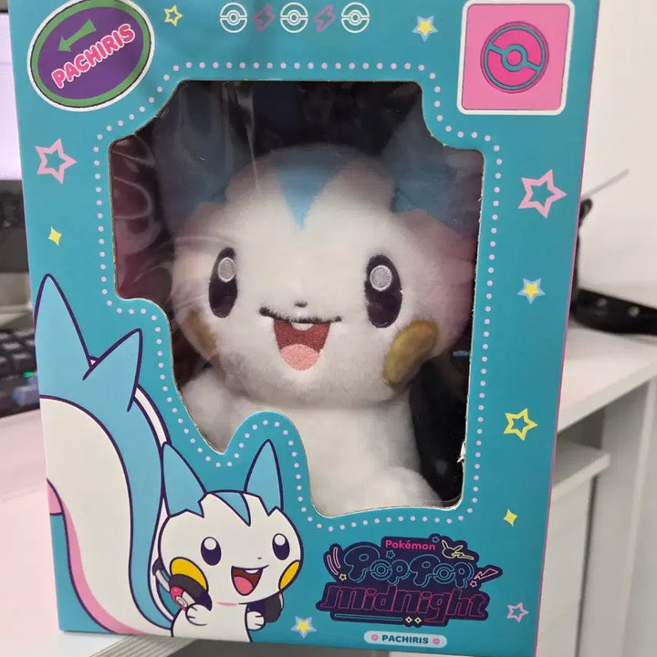 [BUNJANG] Pokemon Pop-up Midnight Plush Doll Pachirisu / 포켓몬 팝팝 미드나잇 봉제인형 파치리스