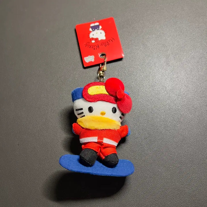 [BUNJANG] Hello Kitty Sports Snowboard Keyring / 헬로키티 스포츠 스노우보드 키링
