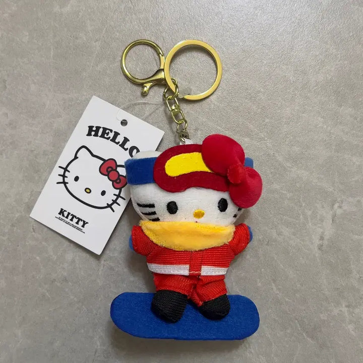 [BUNJANG] Hello Kitty Sports Snowboard Keyring / 헬로키티 스포츠  스노보드 키링