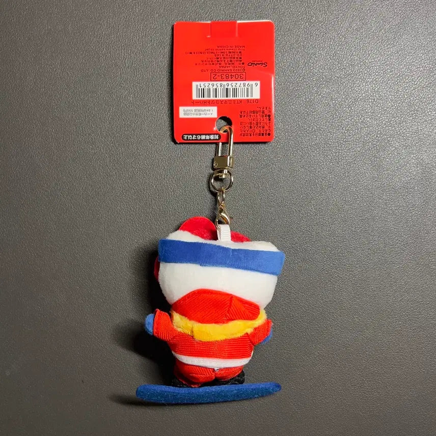 [BUNJANG] Hello Kitty Sports Snowboard Keyring / 헬로키티 스포츠 스노우보드 키링