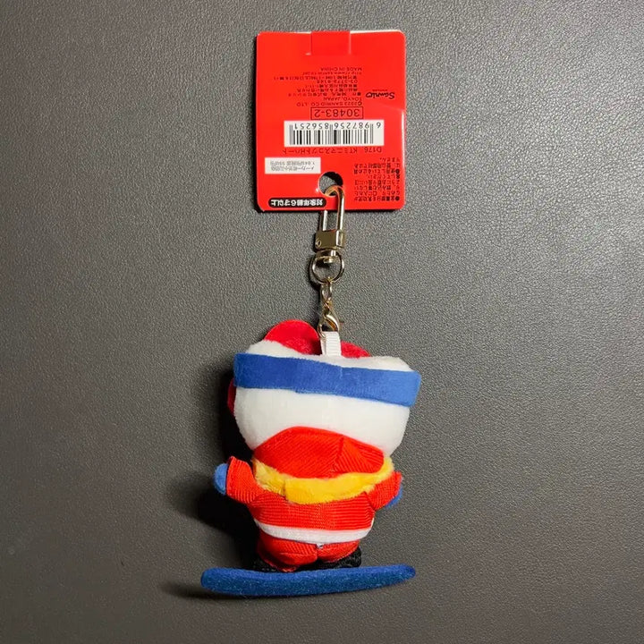 [BUNJANG] Hello Kitty Sports Snowboard Keyring / 헬로키티 스포츠 스노우보드 키링