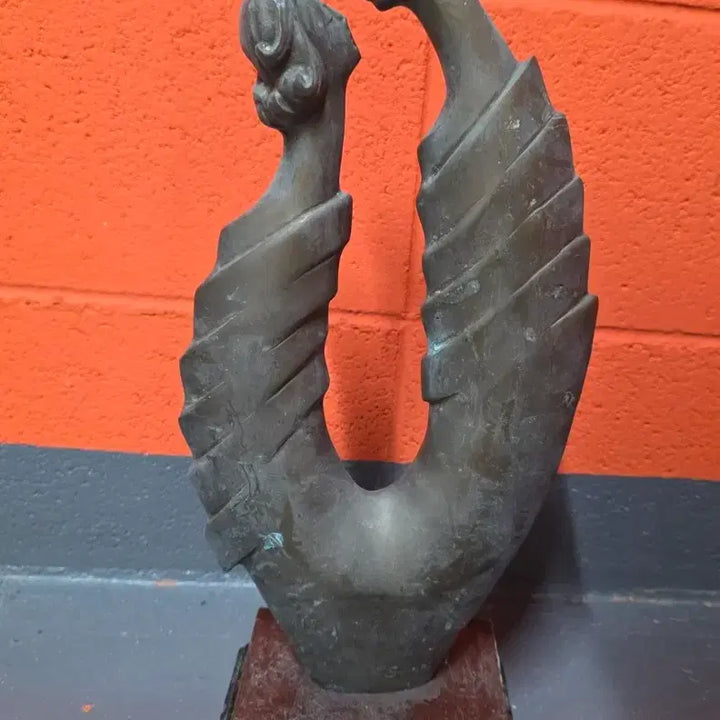 [BUNJANG] Modern Abstract Couple Sculpture Bronze Figurine Antique Decor / 모던 추상 커플 조각상 앤틱 장식품