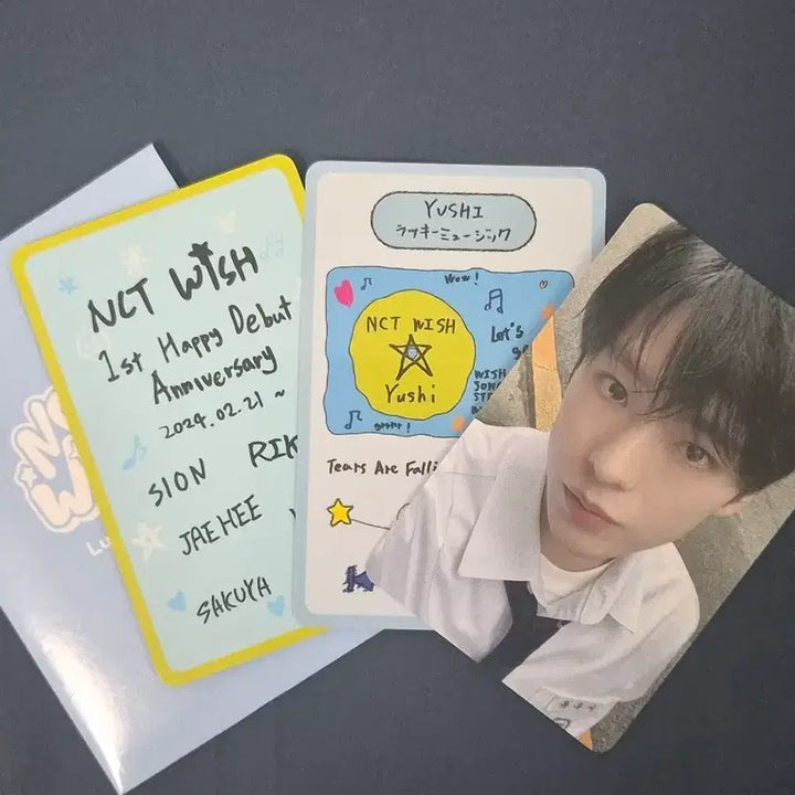 [BUNJANG] NCT WISH Debut 1st Anniversary Lucky Draw Photocard Set / 유우시 엔시티 위시 nct wish 데뷔 1주년 럭키 카드 세트 포카