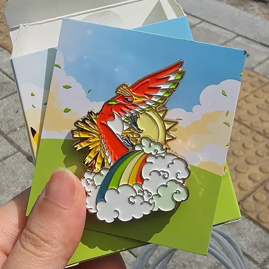 [BUNJANG] Lee Sang Toast Rainbow Metal Pin Badge / 이삭토스트 칠색조 메탈뱃지 판매 교환